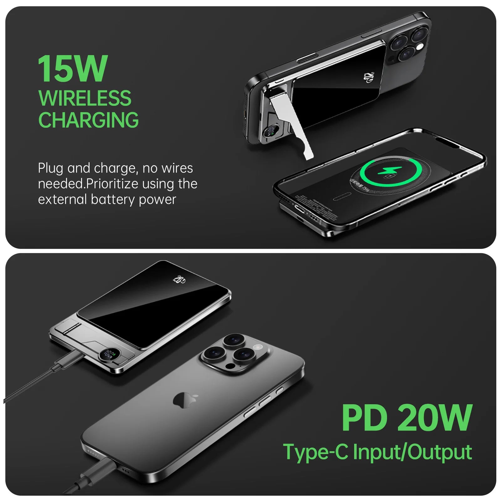 Strong Magnet Wireless Power Bank