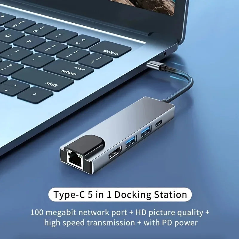 5 in 1 USB C Hub Type C